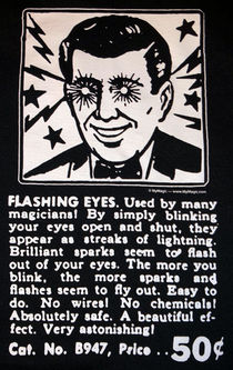 Flashing Eyes Black T-Shirt