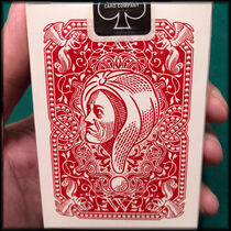 Ask Alexander Red Ivory Playing Cards