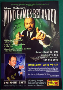 Triple Autographed Mind Games Reloaded Poster