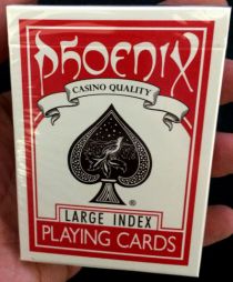 Phoenix Large Index Red Playing Cards
