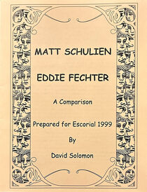Schulien-Fechter A Comparison Lecture (David Solomon)